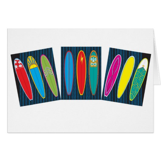 vintage Surfboards Cards (Front Horizontal)
