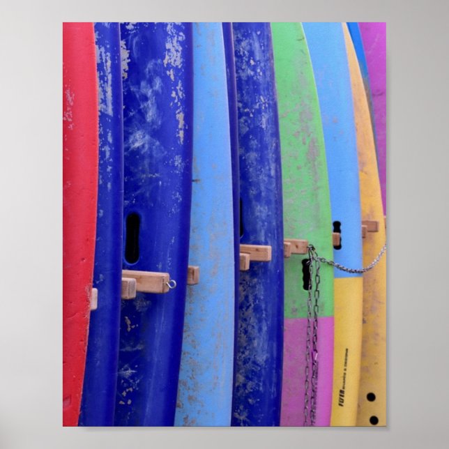 Vintage Surfboards Poster (Front)