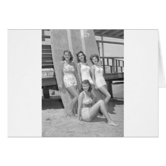 vintage surfer girls cards