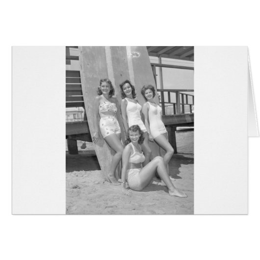 vintage surfer girls cards (Front Horizontal)