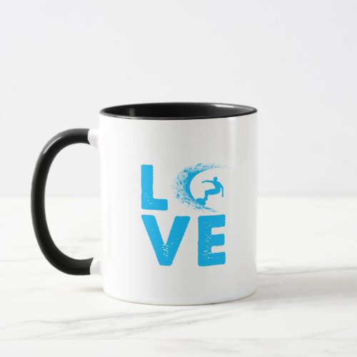 Vintage Surfer Retro Love Surfing Lover Surf Mug