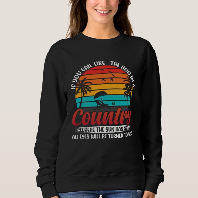 Vintage Surfer Retro Surfing Beach Summer Vacation Sweatshirt (Front)