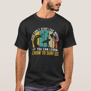 Vintage Surfer Retro Surfing Beach Summer Vacation T-Shirt