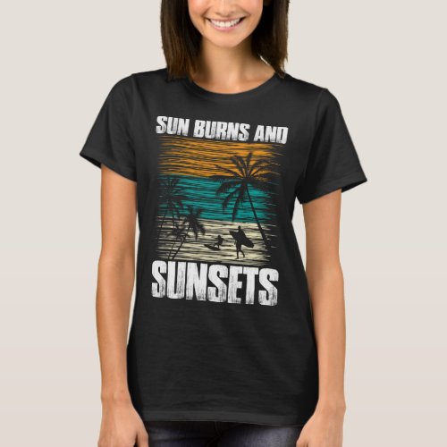 Vintage Surfer Retro Surfing Beach Summer Vacation T_Shirt
