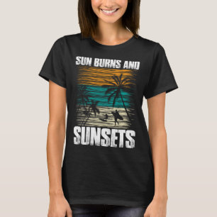 Vintage Surfer Retro Surfing Beach Summer Vacation T-Shirt