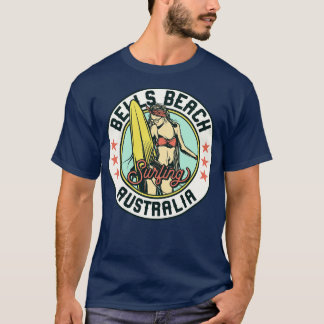 Vintage Surfing Badge for Bells Beach Australia T-Shirt