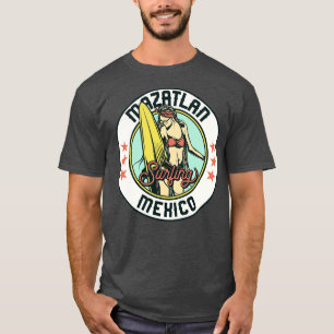 Vintage Surfing Badge for Mazatlan Mexico T-Shirt