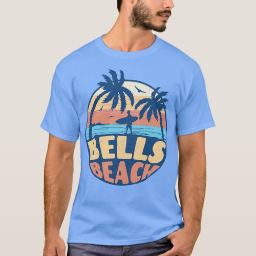 Vintage Surfing Bells Beach Retro Summer Vibes Gru T_Shirt