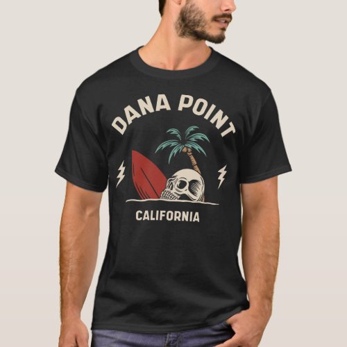 Vintage Surfing Dana Point California Retro Surf S T_Shirt