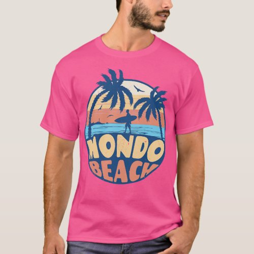 Vintage Surfing Mondo Beach California Retro Summe T_Shirt