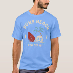 Vintage Surfing Nuns Beach New Jersey Retro Surf S T-Shirt