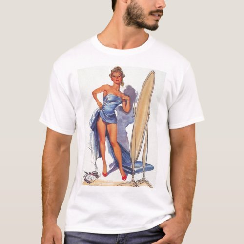Vintage surfing Pin Up Girl shirt