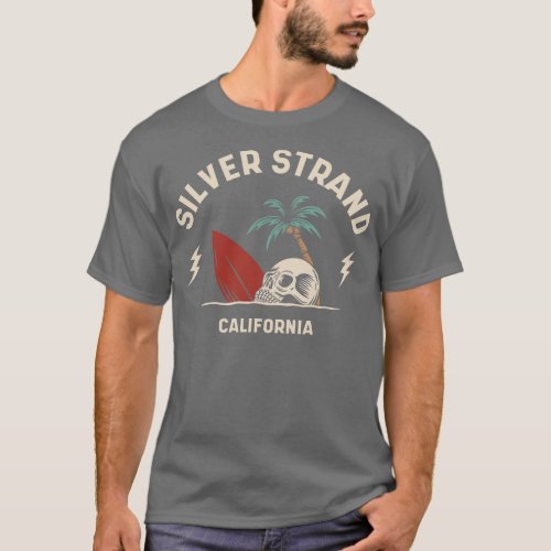 Vintage Surfing Silver Strand California Retro Sur T_Shirt