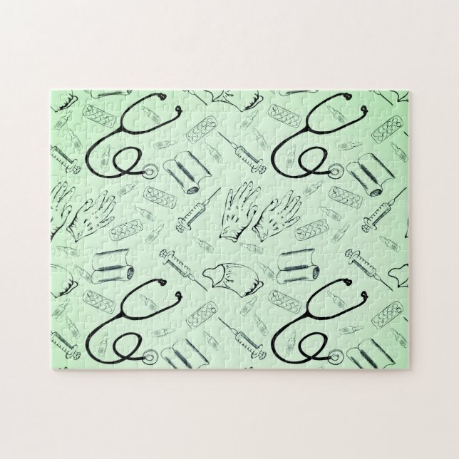 Vintage surgeon medical doctor jigsaw puzzle (Horizontal)