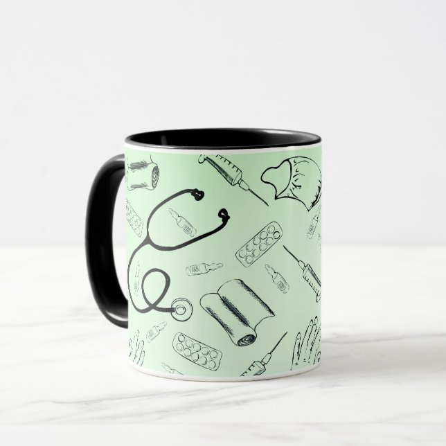 Vintage surgeon medical doctor mug (Front Left)