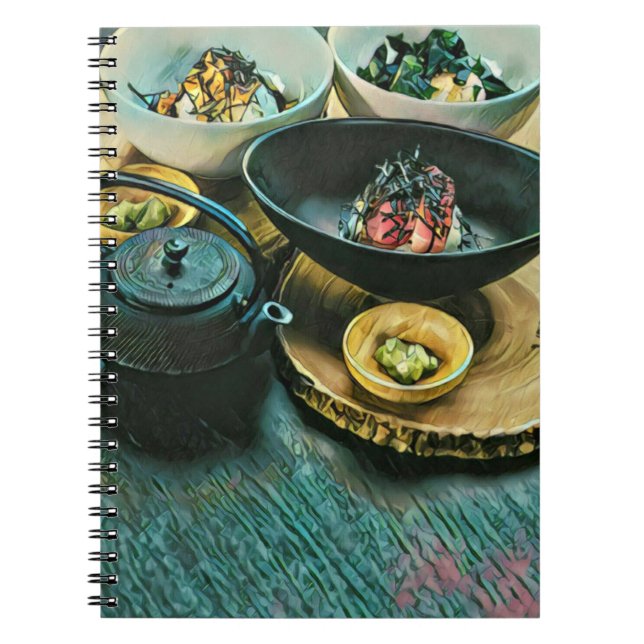 Vintage Sushi gift Notebook (Front)