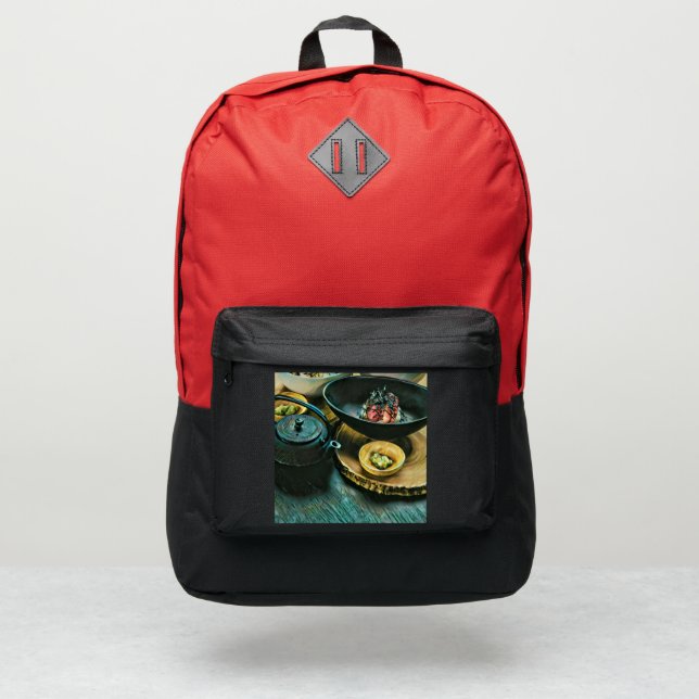 Vintage Sushi gift Port Authority® Backpack (Front)