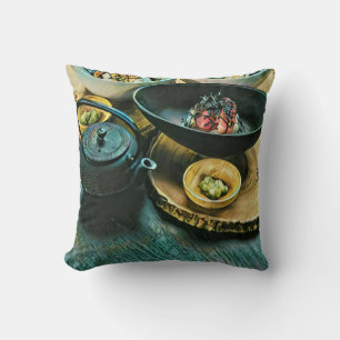 Vintage Sushi gift Throw Pillow