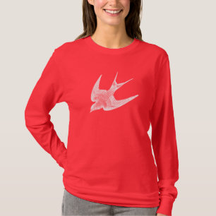 Vintage Swallow Illustration - 1800's Antique Bird T-Shirt