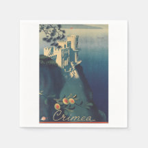 Vintage Swallows Nest Castle Architectural Art