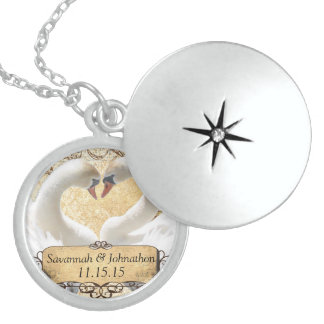 Vintage Swan Anniversary Necklace
