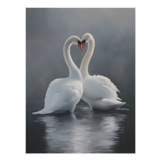 Vintage Swan Art Print