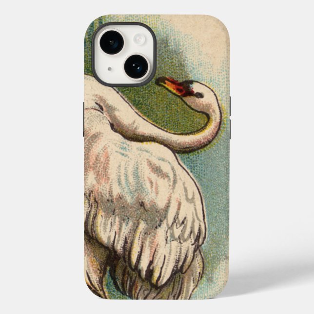 Vintage Swan Case-Mate iPhone Case (Back)