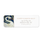 Vintage Swan Floral Custom Return Address 