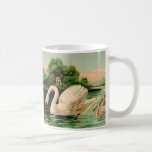 Vintage Swan In The Lake Coffee Mug at Zazzle