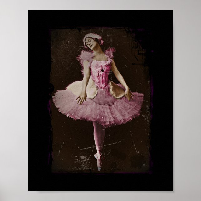 Vintage Swan Lake Poster (Front)