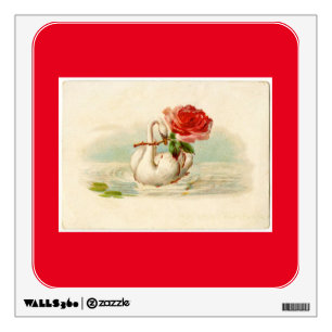 Vintage Swan Wall Decal