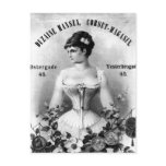 Vintage Swedish Corset Advertisement Postcard