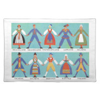 Vintage Swedish regional costumes