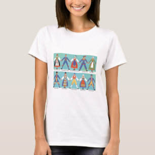 Vintage Swedish regional costumes T-Shirt