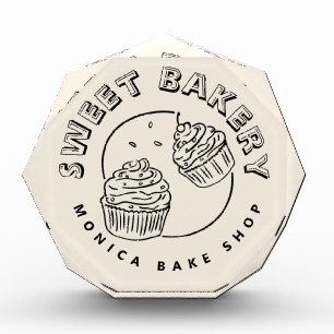 Vintage Sweet Bakery Logo Acrylic Award