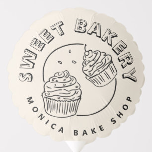 Vintage Sweet Bakery Logo Balloon