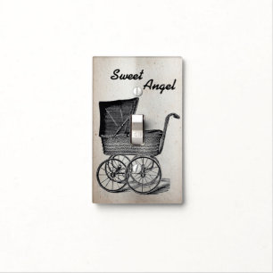 Vintage Sweet Child Stroller Light switch Cover