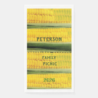 Vintage Sweet Corn -personalized  Paper Guest Towels