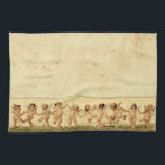 Vintage Sweet Happily Dancing Cherubs Towel<br><div class="desc">Adorable vintage baby angels/cherubs art placed on an old-paper background.</div>