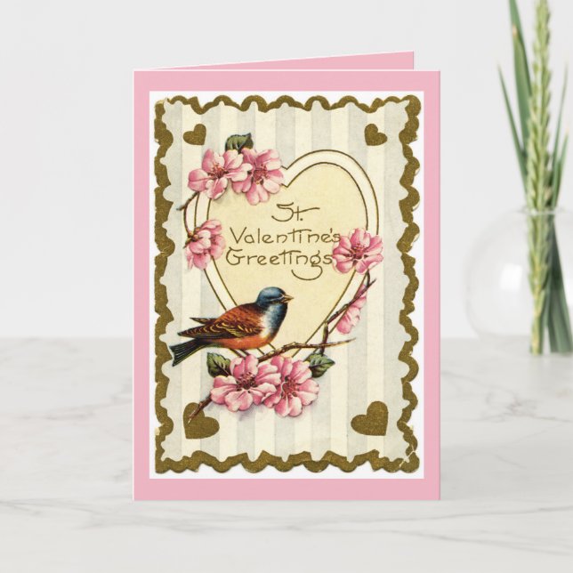 Vintage Sweet Wife Valentine Holiday Card (Front)