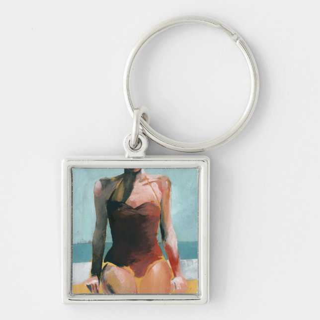 Vintage Swim - Red Swimsuit Keychain (Front)