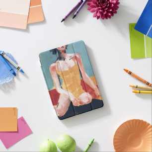 Vintage Swim - Yellow Swimsuit iPad Mini Cover