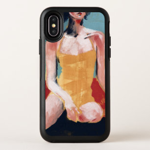 Vintage Swim - Yellow Swimsuit OtterBox Symmetry iPhone X Case