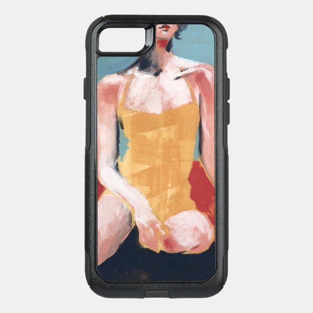 Vintage Swim - Yellow Swimsuit Otterbox iPhone Case (Back)