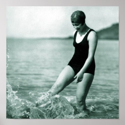 Vintage Swimmer Poster | Zazzle