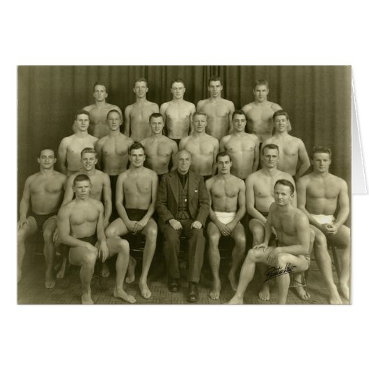 Vintage Swimmers Cards (Front Horizontal)