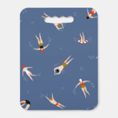 Vintage Swimmers Pattern Seat Cushion (Front Vertical)