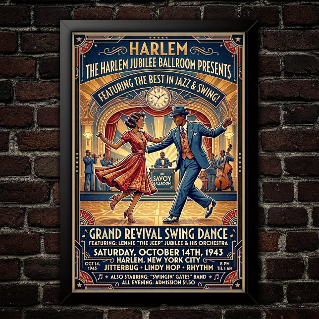 Vintage Swing Dance Poster (Creator Uploaded)