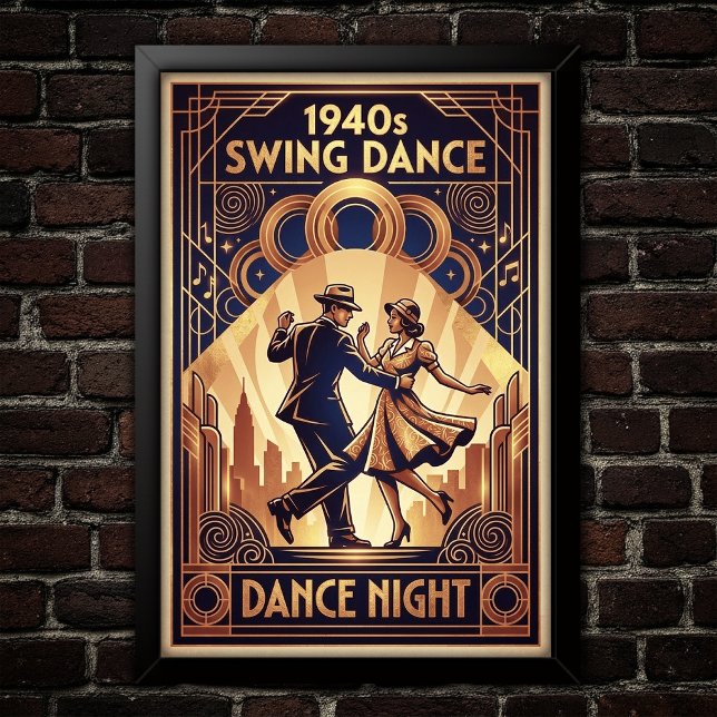 Vintage Swing Dance Poster (Creator Uploaded)