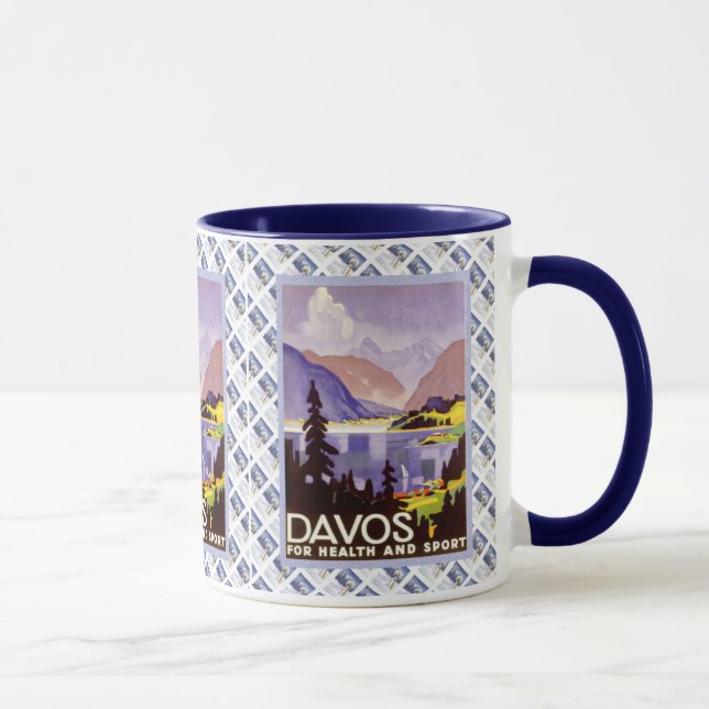 Vintage Swiss design, Davos Mug (Right)
